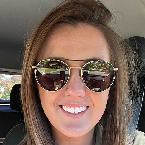 Woman results after using Frownies