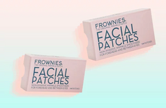 two floating boxes of frownies facial patches
