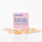 Frownies facial patches (CEM) - the patches are shown laying outside the box on a clean white background 
