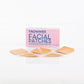 Frownies FBE facial patches pictured on a clean white background with the patches laid out in front 