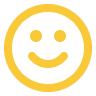 smiley face icon in yellow
