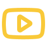 youtube icon in yellow